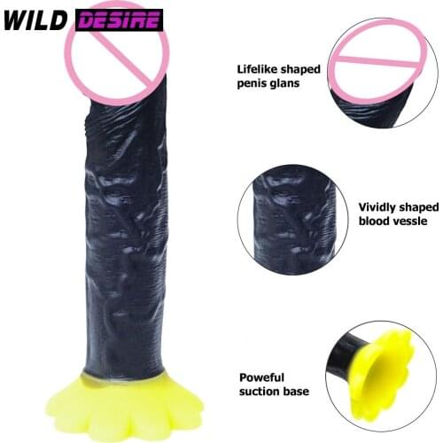 New Cute Small Strap on Realistic Dildo Anal Penis with Strong Suction Cup Flexible Sex Penis For Beginner Femal 18 Masturbation