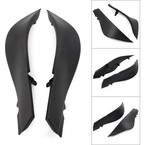 1 Pair Motorcycle Gas Fuel Tank Trim Fairing Cover for Kawasaki 2007 2008 Ninja ZX6R ZX6 ZX636 636 Black ABS Plastic