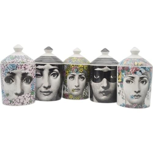 Aromatherapy Candle Ceramic Jar Decoration Candle Cup European Style Diy Candle Cup Retro Romantic Aroma Candle Holder