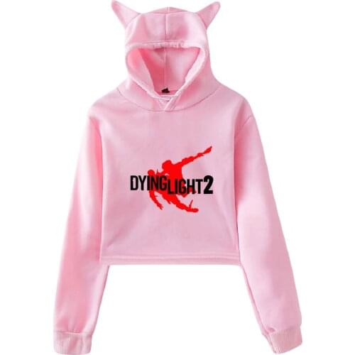 WAWNI Dying Light 2 Cat Ear Hoodie Casual Accessories Cosplay Hoodies Unique Clothes Womens Girls Hoody Game Cat Ear Sweatshirt