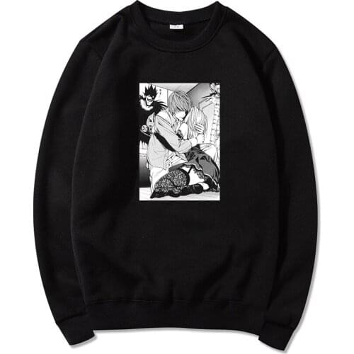 Cool Anime Death Note Misa Amane Yagami Light Hoodies Men Women Unisex Harajuku Sweatshirt Dropship Pullover Tracksuit Sudadera