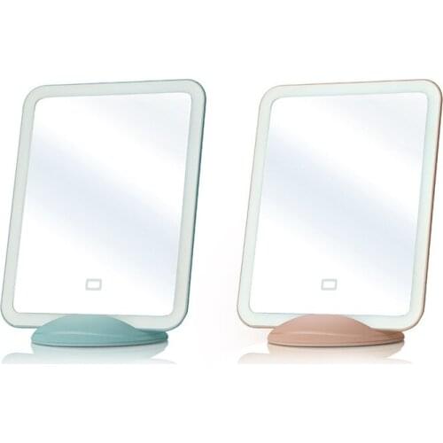 Led Make-up Mirror Fill Light Portable Wall-Mounted Vertical Dual-Purpose Luminous Cosmetic Mirror Mirror Decor with Stand