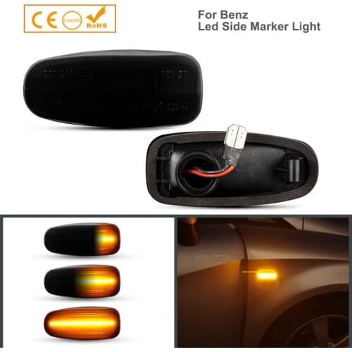 For Mercedes BENZ W210 W202 W208 R170 Vito W638 Led Dynamic Side Marker Turn Signal Light Sequential Blinker Lamp Car Accenssori