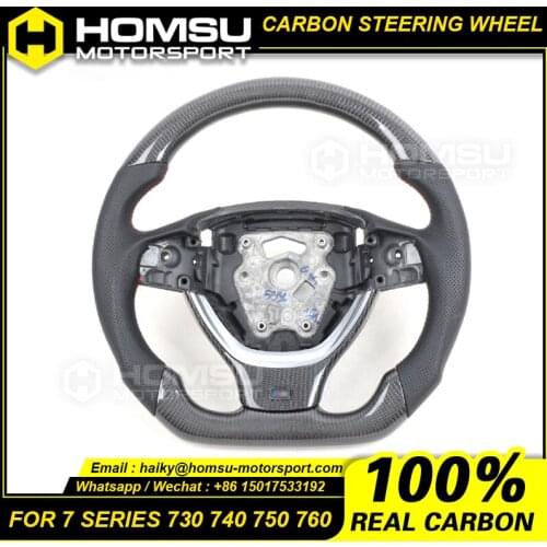 Custom alcantar led carbon fiber LED steering wheel For bmw 730 740 750 760 racing wheel convertible
