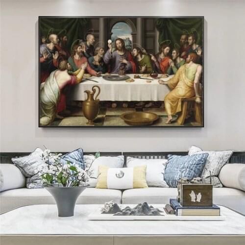 The Last Supper Canvas Paintings On The Wall Art Posters And Prints Jesus Canvas Art Pictures Christian Art Home Wall Decoration