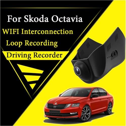 Car Road Record WiFi DVR Dash Camera Driving Video Recorder For Skoda Octavia 5E 2012~2020 Recording