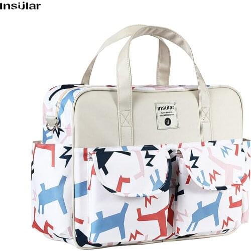 Insular Baby Diaper Bag Backpack Diaper Bag Handbag Maternity Bag Mummy Bag Travel Bag for Newborn Infant Necessities Supplement