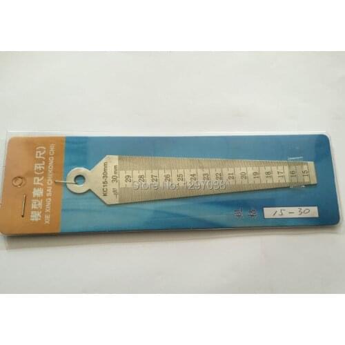 1PCS 15mm-30mm Metric Gap Hole Feeler Taper Gauge Measuring Tool