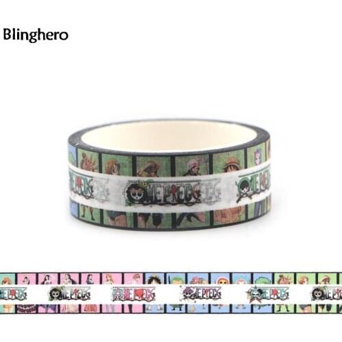 10pcs/set Blinghero 15mmX5m Washi Tape Cartoon Masking Tapes Adhesive Tape Sticker Decorative Stationery Tapes BH0004