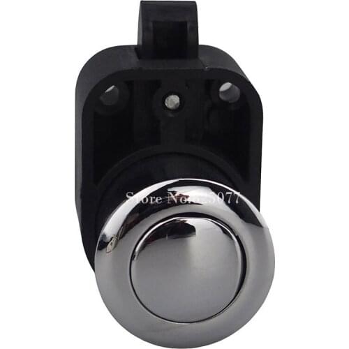 100PCS Mini Push Lock Button Catch Lock Cupboard Door Knob Camper Caravan Motorhome RV Cabinet Drawer Push Latch