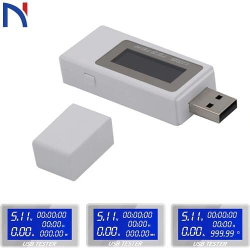 4-30V 9 in 1 DC USB Tester Current Voltage Meter Timing Ammeter Digital Monitor Cut-off Power Indicator Bank Charger 40%off