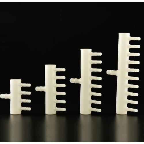 4/6/8/10 Way Aquarium Plastic Air Flow Divider Oxygen Splitter Lever Valve Air Pump Connector for Fish Tank Pond Outlet 4mm