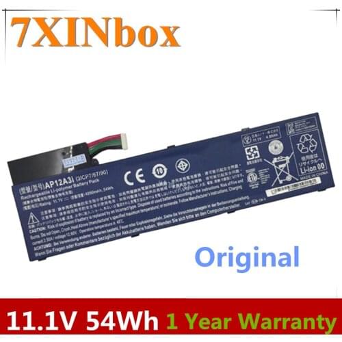 7XINbox 11.1V 54wh 4850mAh AP12A3i AP12A4i Battery For Acer Aspire W700 MA50 Tablet M3 M5 U M5-481G M3-581TG M5-481TG-6814