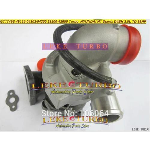 Free Ship GT1749S 49135-04300 49135-04302 49135 04300 28200-42650 28200 42650 Turbo Turbocharger For Hyundai H1 Starex D4BH 2.5L