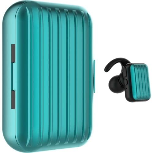 TWS Earphone Wireless Sports In-Ear Earbuds With Charging Case 20Hz-20KHz 1500mAh Color Purple Black Silver Cyan (Optional)