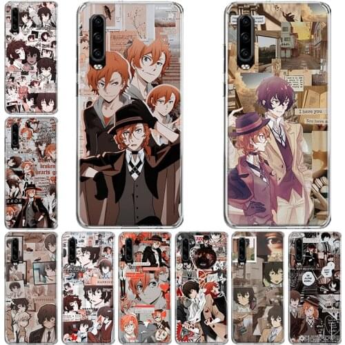 Bungou Stray Dogs poster Phone Case For Huawei P10 P20 P30 P40 Mate 30 20 10 Lite Pro P Smart Z Plus 2019 2018 Cover Coque