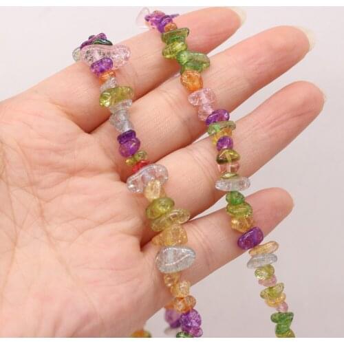 2021 New Exquisite Natural Semi-precious Stone Gravel Beads Loose Beads for Jewelry Making Necklace Bracelet 5-8mm Length 40 Cm