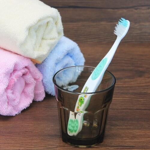 Hot 1Pcs/Lot Soft Bristle Kids Tooth Brush Baby Toothbrush Soft Bristle Childrens Training Oral Hygiene Cartoon handle