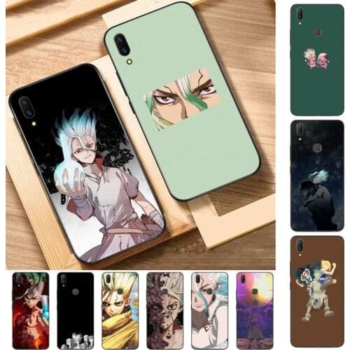 FHNBLJ Dr. Stone Phone Case for Vivo Y91C Y11 17 19 17 67 81 Oppo A9 2020 Realme c3