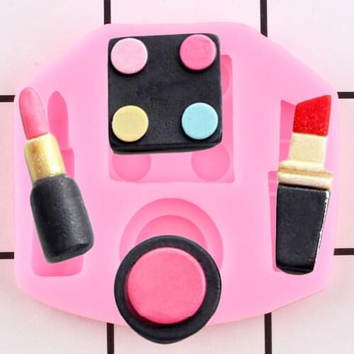 Makeup Tools Lipstick Silicone Mold Cupcake Topper Fondant Mold DIY Party Cake Decorating Tools Candy Resin Clay Chocolate Molds