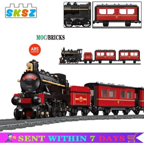 2021 Moc Steam Train Simulation Building Blocks Classic Train Model Children Education Gifts Diy Bricks Creativity Kid Adult Toy