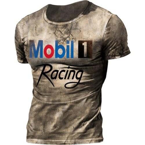 Summer Men T-Shirt Mobil 3D Printed Personality Street Casual Breathable Summer Style Plus Size O-Neck T-Shirt For Man Best-Sell