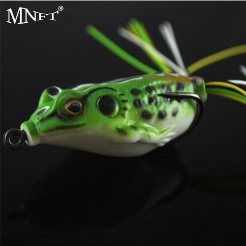 MNFT NEW 1PCS Soft Bait Japan Plastic Fishing Lures Frog Lure Treble Hooks Ray Frog Artificial Soft Bait 6.0CM 13G