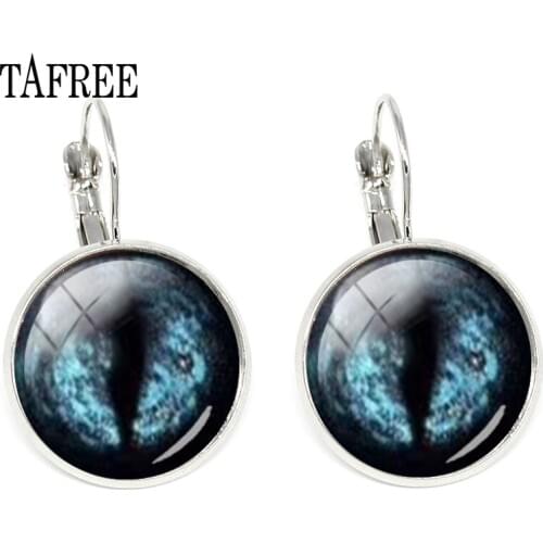 TAFREE Fashion Evil Eyes Clips Earrings Womens Decorations Glass Eyes Earrings Minimalist Jewelry Gift EY315