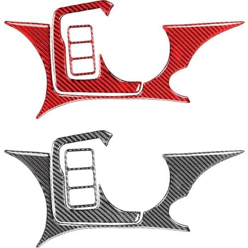 3Pcs for Nissan 370Z 2009-2020 Carbon Fiber Center Console Panel Sticker Cupholder Armrest Frame Protect Cover