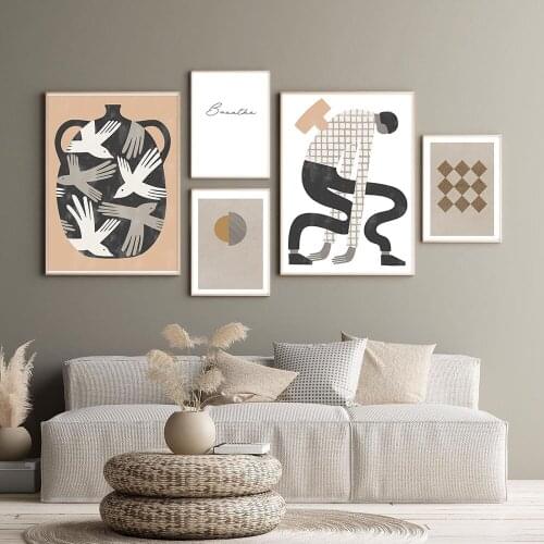 Wall Art Canvas Painting Energy Loss Bird Trap Abstract Painting Nordic Posters And Prints Wall Pictures For Living Room Decor