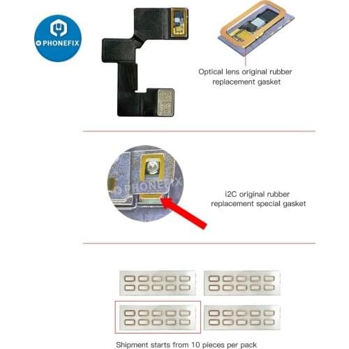 I2c Original Rubber Replacement Special Gasket Dot Matrix Repair Optical Lens Rubber Ring Aprons Gasket for iphone Face ID fix