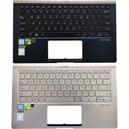 95% NEW For Asus ZenBook Lingyao U2 Deluxe14 U4300F UX433 UX433F UX433FN Laptop Palmrest Upper Case US Backlight Keyboard
