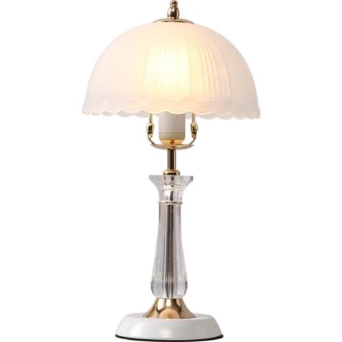 Modern Elegant Glass Bedroom Table Light Creative Study Room Desk Lamps Crystal Reading Room table Lighting Fixtures