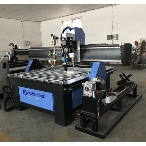 1500*1500mm plasma cutter table / plasma metal cutting machine / cnc flame plasma cutter with rotary pipe