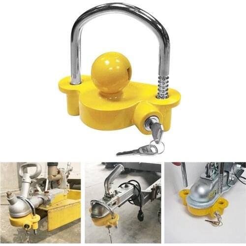 1 Pcs Heavy-Duty Hook Lock Universal Caravan Accessories Trailer Ball Coupler Trailer Lock Heavy-Duty Hook Anti-Theft Lock