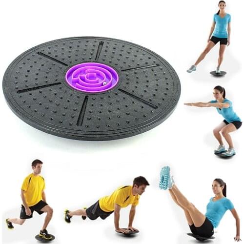 Fitness Balance Board Gym ABS Waist Twisting Exerciser 360 Degree Rotation Massage Disc Round Plates Board Load-bearing