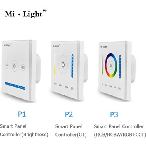P1 P2 P3 MiLight Smart Touch Panel Controller 5A/CH Color Temperature CCT/Dimming/RGB RGBW RGB+CCT For Led Strip,Panel Light