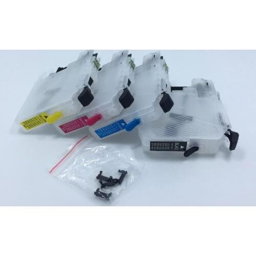 YOTAT Refillable ink cartridge LC223 LC221 for Brother DCP-4120DW MFC-J4420DW MFC-J4620DW MFC-J4625DW J5320DW J5620DW J5625DW