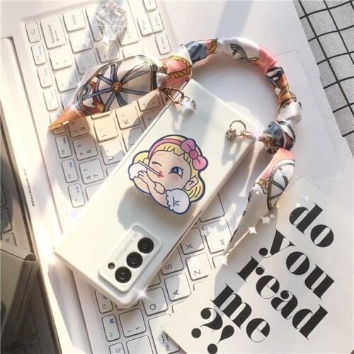 For Samsung W21 mobile phone zfold2 protective cover folding screen W20 anti falling female lanyard 5g, Korea f9160