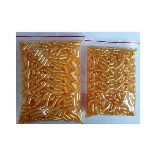 0# 1000 pcs / lot.golden colored hard gelatin empty capsules, hollow gelatin capsules ,joined or separated capsules