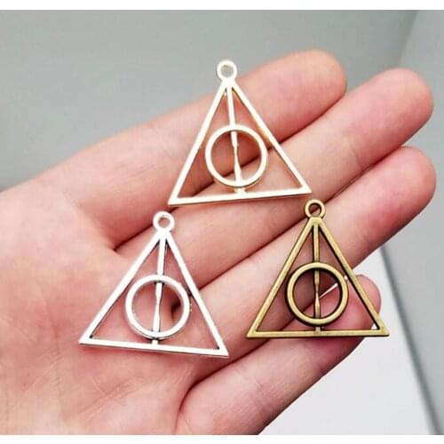 12pcs/lot--30x32mm,Triangle cham,Antique silver plated/bronze plated Triangle charms,DIY supplies,Jewelry accessories