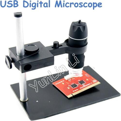1X-500X USB Digital Microscope + Holder 8-LED Endoscope with Measurement Software USB Microscope