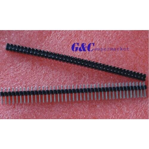 50PCS 2.54mm 2 x 40 Pin Male Double Row Pin Header rip