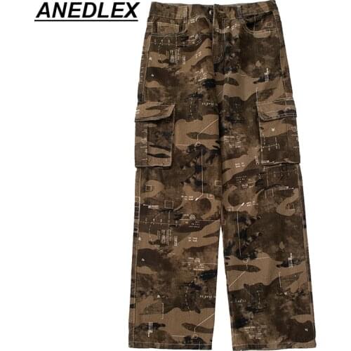 ANEDLEX Mens Camouflage Jeans