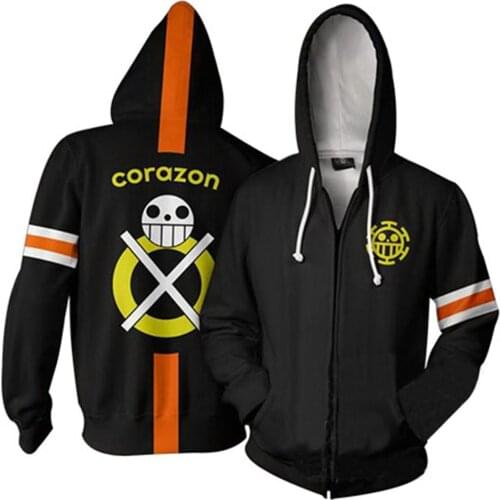 Anime ONE PIECE 3D Print Hoodie Adult Hooded Sweatshirt Pullover Coat