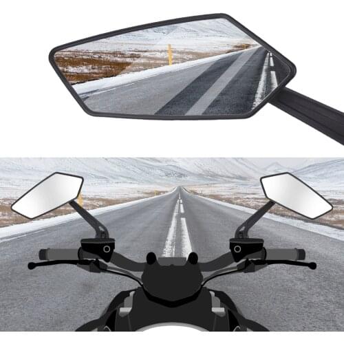 Rear View Mirror Universal Adjustable Rear View Mirrors For Cafe Racer Side Mirrors Black Motorbike Moto Motorcycle Accessories