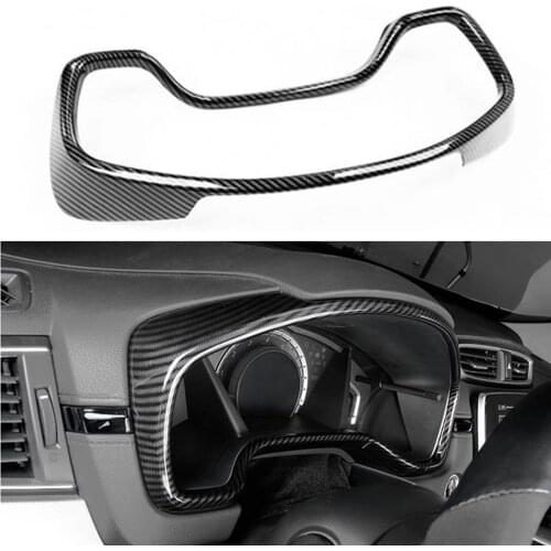 For Honda CR-V 2017-2021 Carbon Fiber Look Car Interior Dashboard Strip Center Console Dash Panel Cover Frame Trim Sticker
