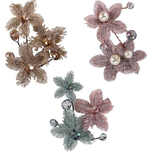Exquisite Lace Embroidery Flower Badge Applique Beaded Pearls Patches for Dress Hat Hairpin Brooches Decorated Craft 20 pieces