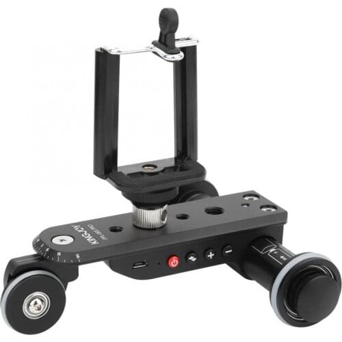 KINGJOY PPL-06S Pro Camera Slider Dolly Video Car Rail Systems 5 Levels Speed Adjustable Track Dolly Car For Camera Phone