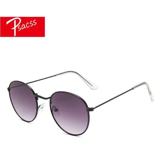 PSACSS 2020 Small Round Sunglasses Women/Men Vintage Brand Designer Sun Glasses Rays Fashion Eyewear Oculos De Sol Gafas UV400